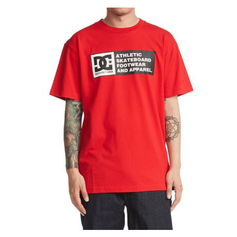 Dc shoes pánské triko Density Zone Racing Red | Červená