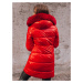 Červená dámská lesklá zimní bunda TY2456