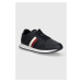 Kožené sneakers boty Tommy Hilfiger RUNNER EVO LTH MIX ESS tmavomodrá barva, FM0FM05121