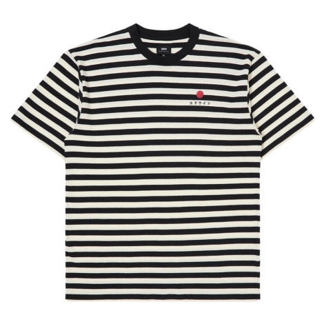 Edwin Basic Stripe T-Shirt - Black/White ruznobarevne
