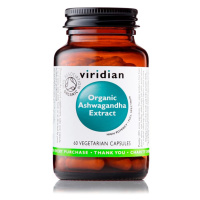 Viridian Ashwagandha Extract 60 kapslí Organic (indický ženšen KSM-66)