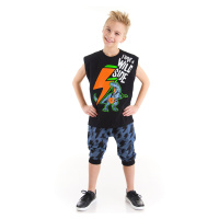 mshb&g Lightning Dino Boy T-shirt Capri Shorts Set