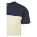 Urban Classics Contrast Panel Tee nvy/powderyellow