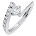 Brilio Silver Pěkný zásnubní prsten 426 001 00435 04