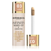 Dermacol Infinity vysoce krycí make-up SPF 15 odstín 03 Sand 20 g
