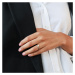Gaura Pearls Stříbrný prsten s pravou bílou perlou Brita, stříbro 925/1000 SK22534R/17 Bílá