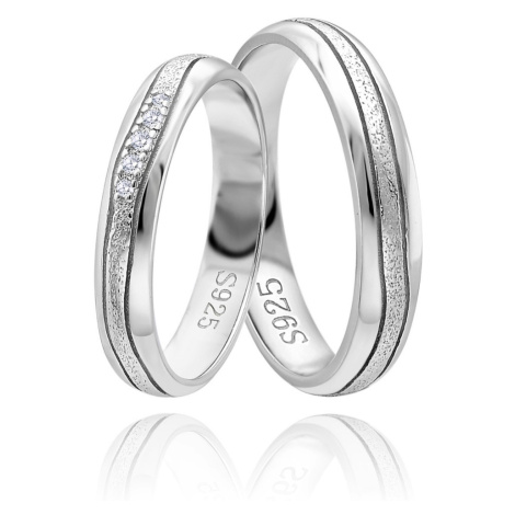 OLIVIE Snubní stříbrný prsten HARMONY 5923