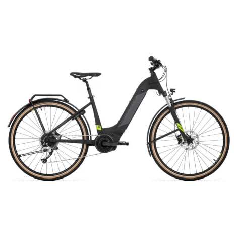 Rock Machine Elektrokolo Crossride INT e500 B Touring/Matte Black/Grey/Radioactive Yellow