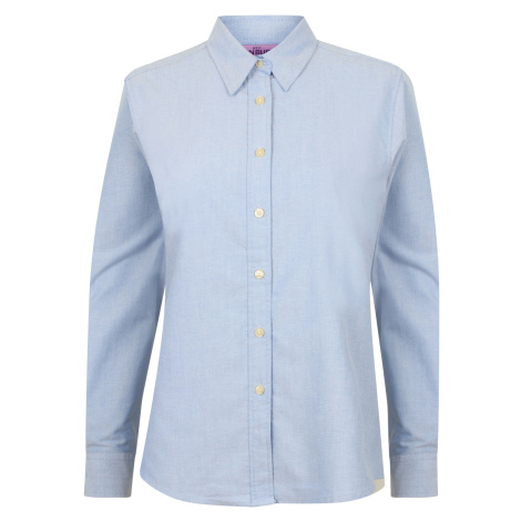 Henbury Dámská košile s dlouhým rukávem H511 Blue Oxford