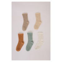 DEFACTO Baby Boy Seamless 5-Pack Cotton Long Socks