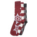 Vánoční ponožky Snowflake 3-balení - vínové
