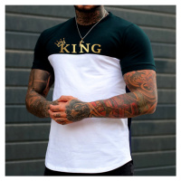 Pánské tričko s kulatým výstřihem potisk KING
