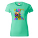 DOBRÝ TRIKO Dámské tričko s potiskem Party animal Barva: Světlá khaki
