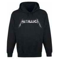 Metallica Spiked Logo Mikina s kapucí černá