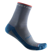 CASTELLI Cyklistické ponožky klasické - ROSSO CORSA 11 LADY - modrá