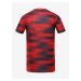 Červené pánské vzorované funkční tričko ALPINE PRO QUATR
