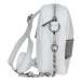 Trendy dámská kožená crossbody kabelka Facebag Ninas - bílo-zlatá
