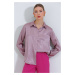 Bigdart Women's Dried Rose Light Flowing Satin Shirt 3964