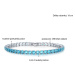 Sisi Jewelry Náramek se zirkony Terzi NR1106-1-KSB00001(7)/17 Světle modrá 17 cm