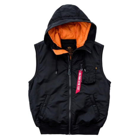 Alpha Industries Vesta MA-1 Vest Hooded černá