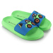 Alpine Pro Okifo Dětské pantofle KBTA364 neon green gecko