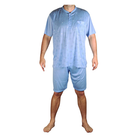 Matěj pánské pyžamo krátké V1614 světle modrá