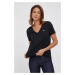 Bavlněné tričko Lacoste černá barva, TF8392-CPM