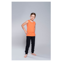 Chlapecké tričko Tytus na široká ramínka - oranžové