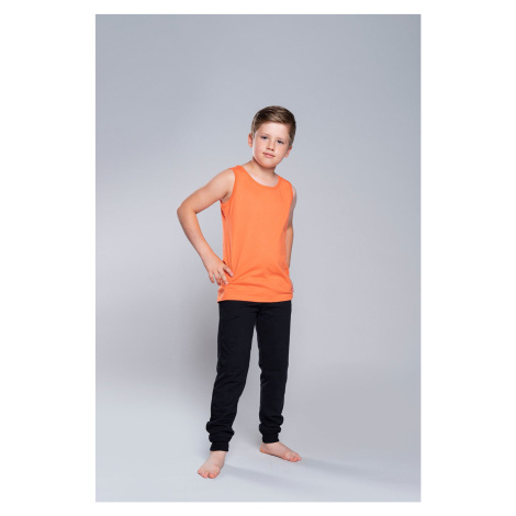 Chlapecké tričko Tytus na široká ramínka - oranžové Italian Fashion