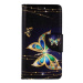TopQ iPhone 13 knížkové Zlatý motýl 66362