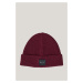 ČEPICE GANT COTTON RIBBED BEANIE WINE RED