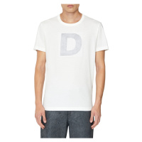 Tričko diesel t-diegor-col t-shirt bílá
