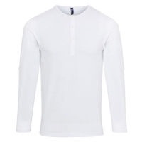 Premier Workwear Pánské triko s dlouhým rukávem PR218 White