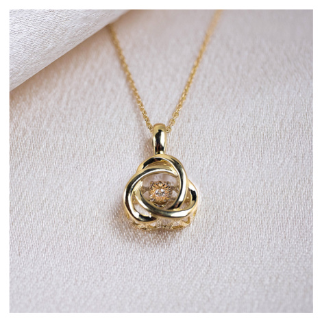 Luxusní zlatý náhrdelník s diamanty Planet Shop