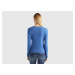 Benetton, Crew Neck Sweater In Pure Cotton