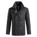Brandit Kabát Pea Coat černý