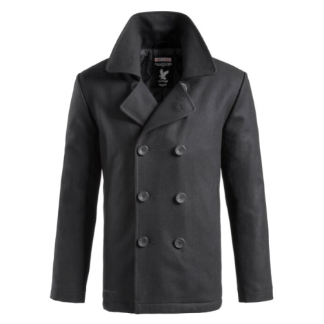 Brandit Kabát Pea Coat černý
