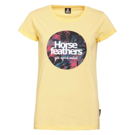 Horsefeathers ODILE Dámské tričko, žlutá, velikost
