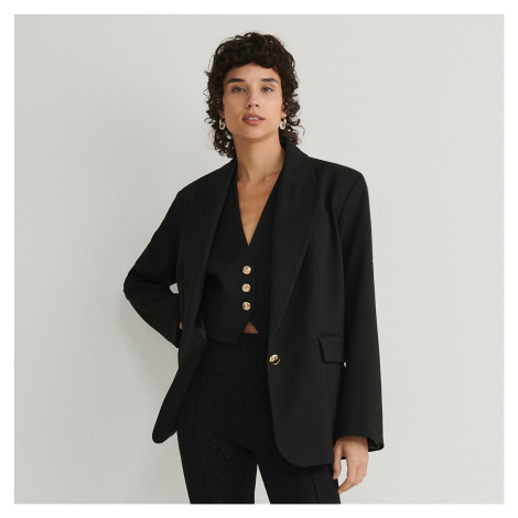 Reserved - Sako s viskózou - Černý