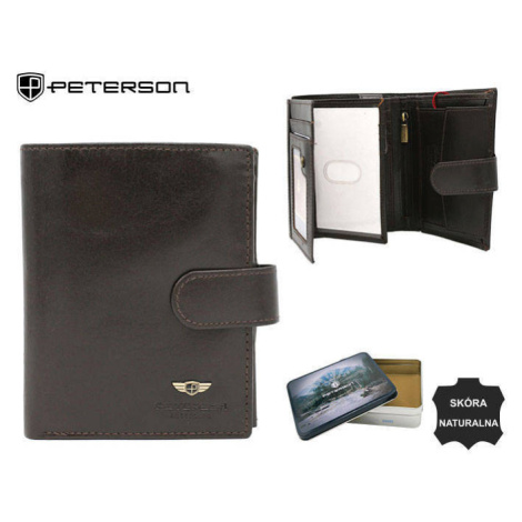Pánská kožená peněženka na patentku Peterson