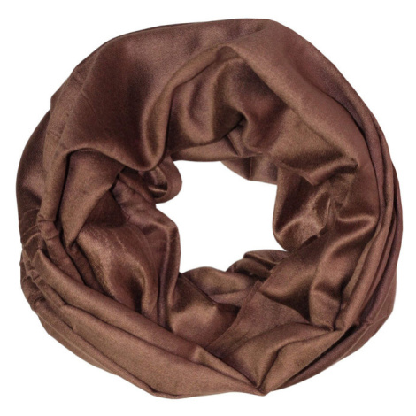 Pasadena hedvábný tunelový šál HA tmavě hnědá