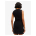 Černé dámské vzorované šaty Desigual Irma
