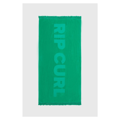 Bavlněný ručník Rip Curl zelená barva