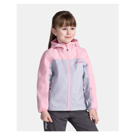 Dívčí softshellová bunda Kilpi RAVIA-J světle růžová