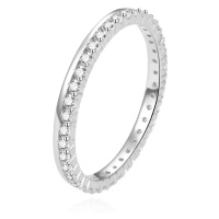Beneto Jedinečný stříbrný prsten se zirkony AGG227