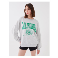 LC Waikiki Women's Crew Neck Printed Long Sleeve Sweatshirt