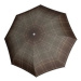 Doppler Fiber Havanna Milito - dámský skládací deštník, hnědá, káro / kostka