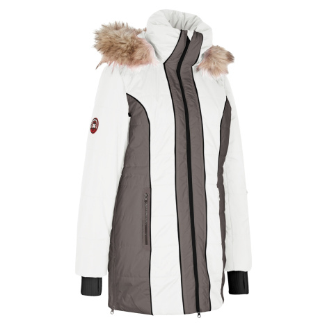 Krátký outdoorový kabát s umělou kožešinou, voděodolný Bonprix