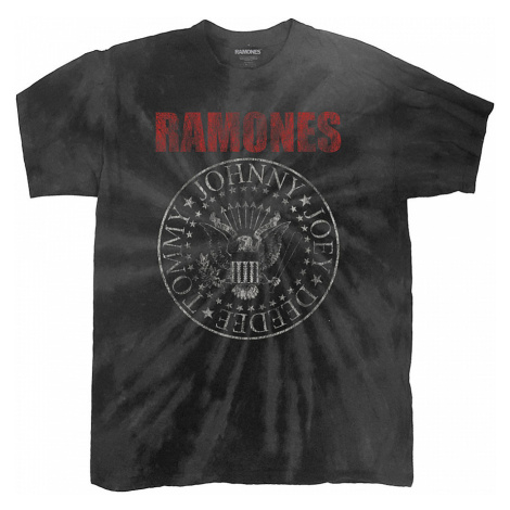Ramones tričko, Presidential Seal Dip-Dye Black, pánské RockOff
