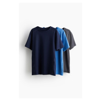 H & M - Sportovní tričko z materiálu DryMove™ 3 kusy - modrá